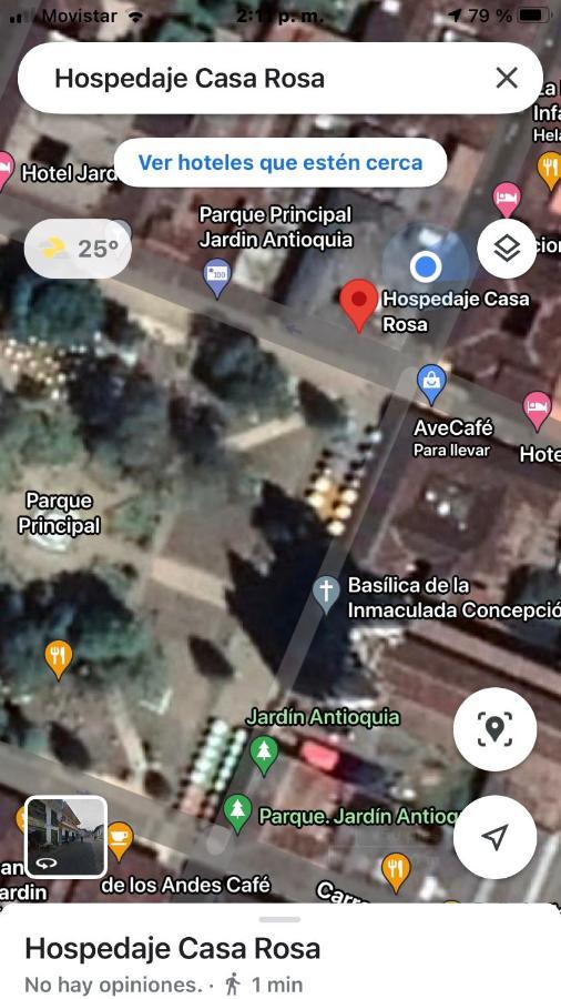 Hospedaje Casa Rosa Jardín Exterior foto